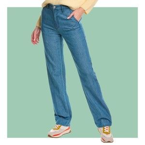 Rag & Bone Alex Tailored Straight High Waisted Dark Indigo Denim Jeans Size 27